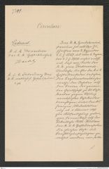 k.k. naturhistorisches Hofmuseum, Intendanzakten 1885-1896 (Hauer), Aktenzahl Z.756/1892, Seite 1